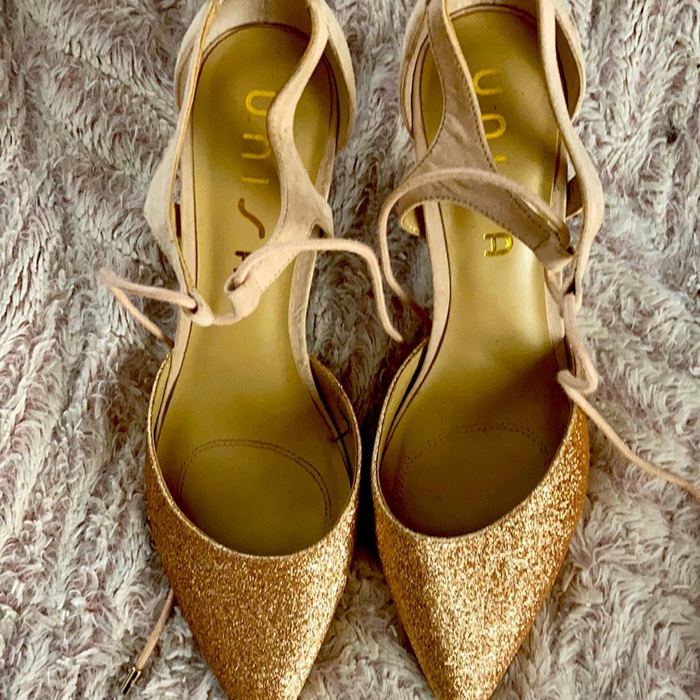 Unisa pink sparkly heels